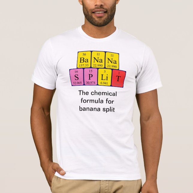 Camisa da frase da mesa periódica de separação de (Frente)
