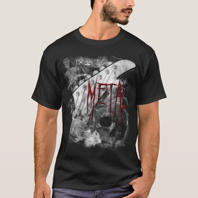 Camisa da guitarra do metal da morte (Frente)