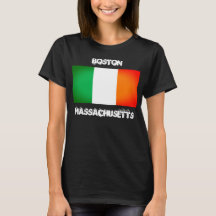 Camisa da Herança Irlandesa de Boston MA – Bandeir