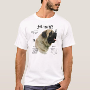 Camisa da história do Mastiff da jovem corça
