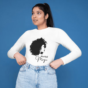 Camisa da história negra para mulheres africanas