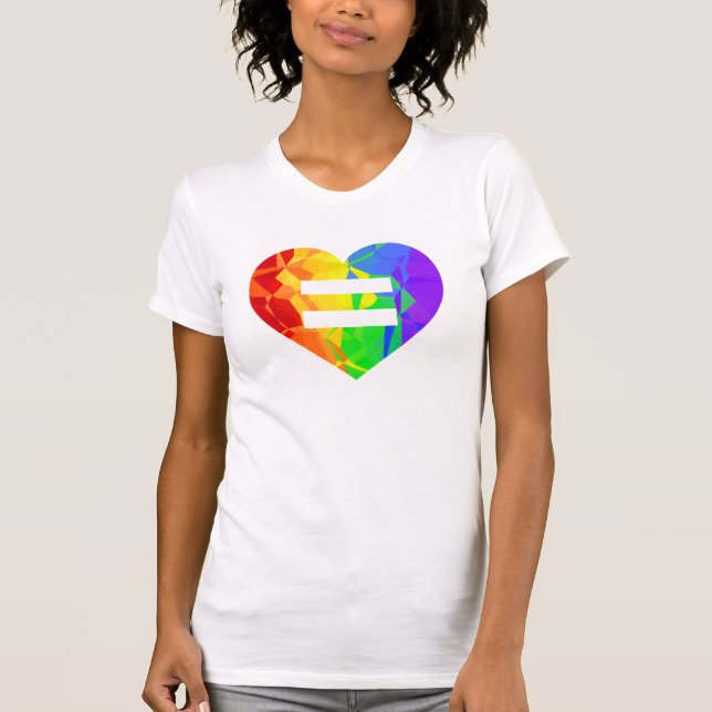 Camisa da igualdade do casamento do coração do (Frente)