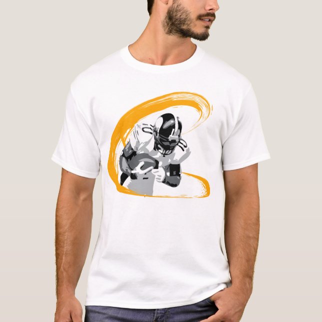 Camisa da ilustração de Santonio Holmes (Frente)