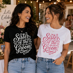 Camisa da Irmã do Noivo com Roteiro da Festa de Ca