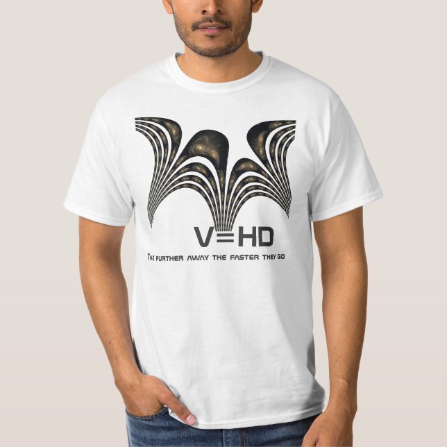 Camisa da lei T de Hubbles de duas galáxias (Frente)