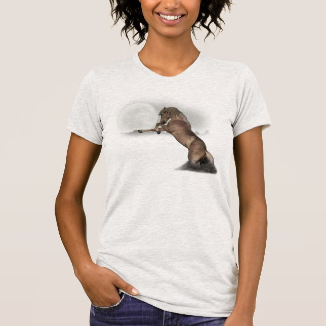 Camisa da lenda Wild Mustang "Merlot" (Frente)