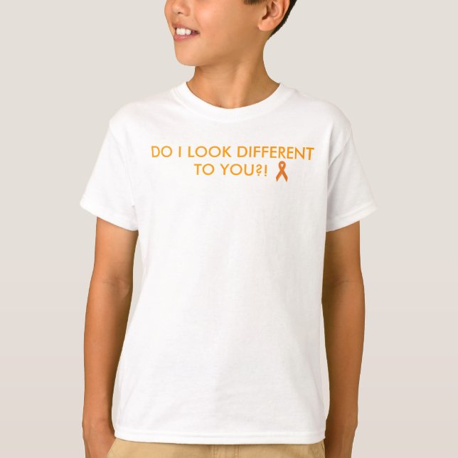 Camisa da leucemia para miúdos (Frente)