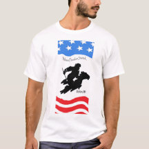 Camisa da Liberdade Patriótica com bandeira e Paul