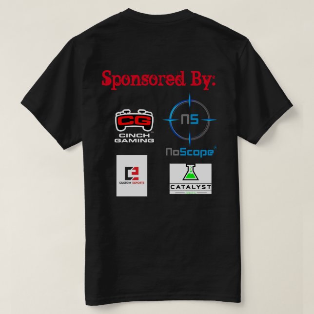 Camisa da liga dos eSports do jogo do aperto de (Verso do Design)