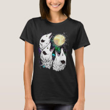 Camisa da Lua de Gambá Engraçado Gambá Gritando Fo