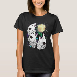 Camisa da Lua de Gambá Engraçado Gambá Gritando Fo