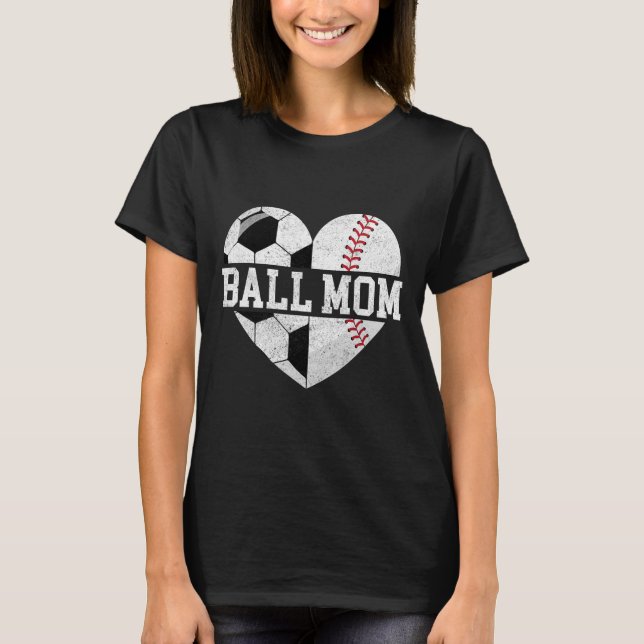 Camisa da Mamãe Coração Engraçado Vender Mãe de Fu (Frente)