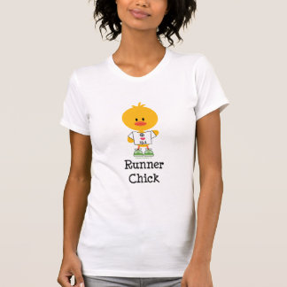Camisa da maratona do pintinho do corredor meia