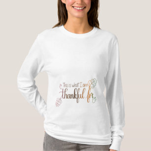 Camisa da maternidade da acção de graças de