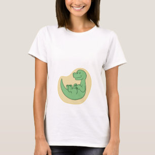 Camisa da maternidade de Brontosaur do bebê