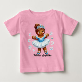Camisa da menina de gengibre bailarina fofa