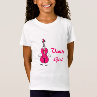 Camisa da menina do violino