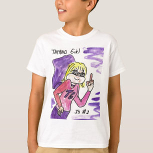 Camisa da menina T do tiróide