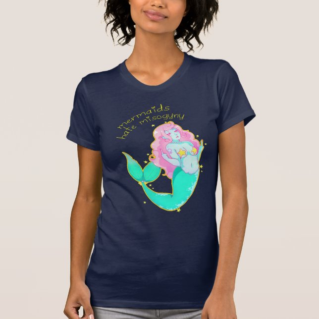 Camisa da misoginia T do ódio das sereias (Frente)