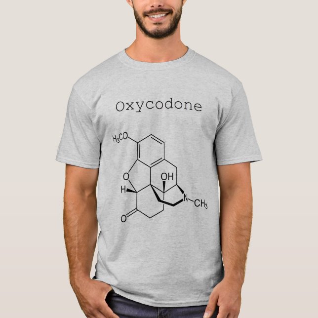 Camisa da molécula de Oxycodone dos homens (Frente)