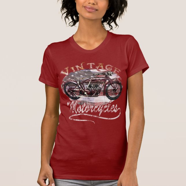 Camisa da motocicleta T do vintage (Frente)