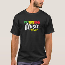 Camisa da música 4ever T da reggae para amantes da