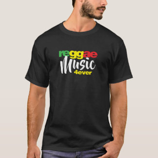 Camisa da música 4ever T da reggae para amantes da