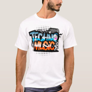 Camisa da música de Techno