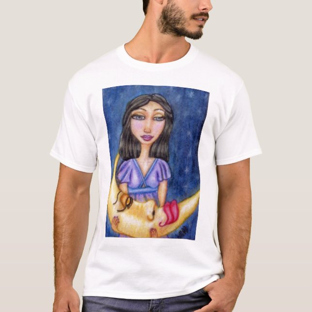 Camisa da Noite da Lua Dormindo (Frente)