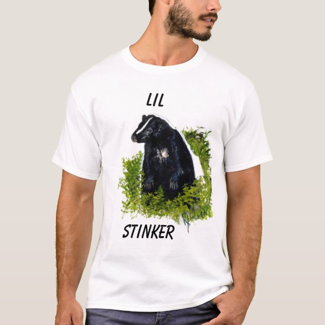 Camisa da noite do Stinker de Lil da jaritataca (Frente)