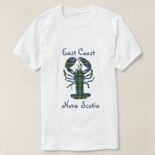 Camisa da Nova Escócia lagosta tartan Canadá