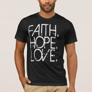 Camisa da obscuridade do amor da esperança da fé