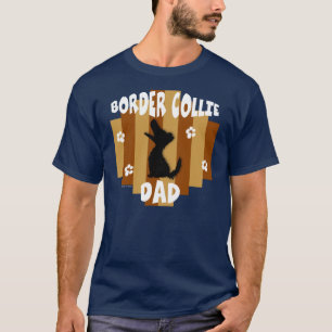 Camisa da obscuridade do pai de border collie