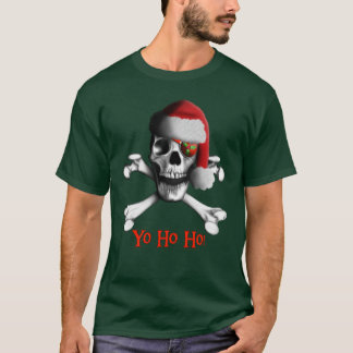 Camisa da obscuridade do pirata do Natal