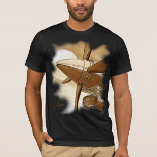 Camisa da obscuridade do Sepia do olhar do vintage