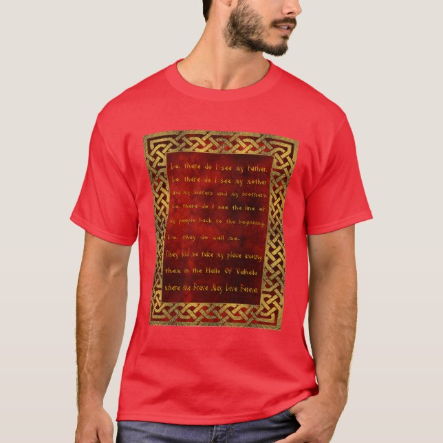 Camisa da oração da batalha de Viking (Frente)