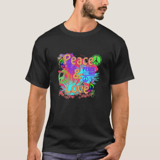 Camisa da paz & do amor