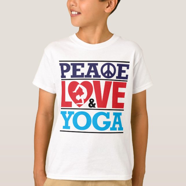 Camisa da paz, do amor e da ioga (Frente)