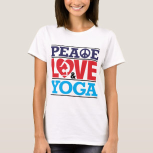 Camisa da paz, do amor e da ioga