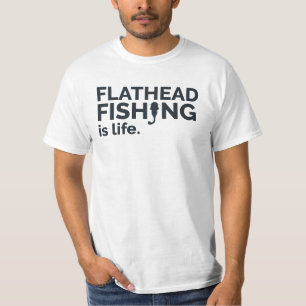 Camisa da pesca do peixe-gato Flathead