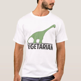 Camisa da piada do dinossauro do vegetariano