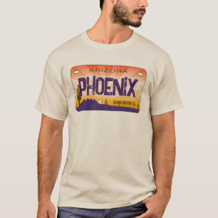 Camisa da placa de matrícula da Arizona Phoenix