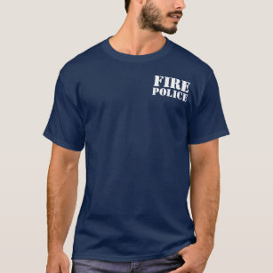 Camisa da polícia T do fogo