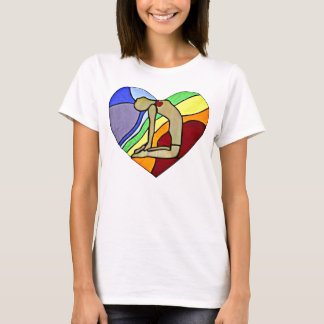 Camisa da pose T do camelo