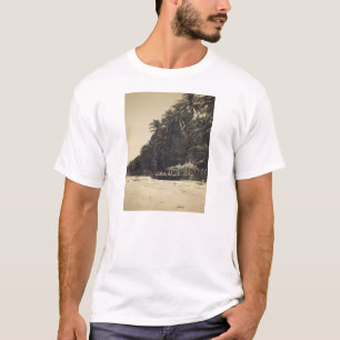 Camisa da praia t do Sepia