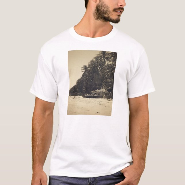 Camisa da praia t do Sepia (Frente)