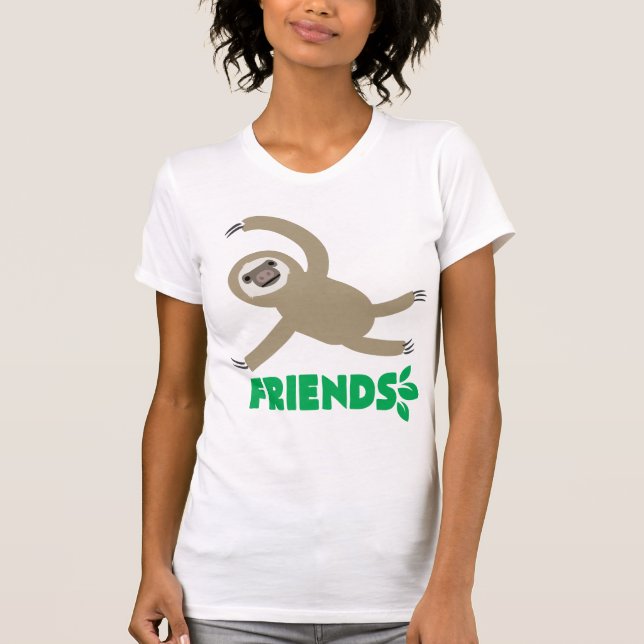 Camisa da preguiça dos melhores amigos - AMIGOS (Frente)