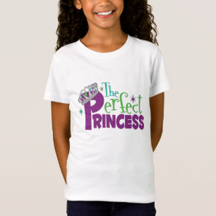 camisa da princesa Menina perfeita Caber