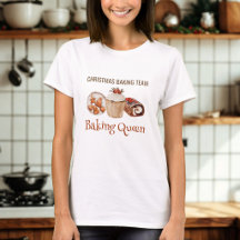 Camisa da Rainha da Equipe de Confeitaria de Natal