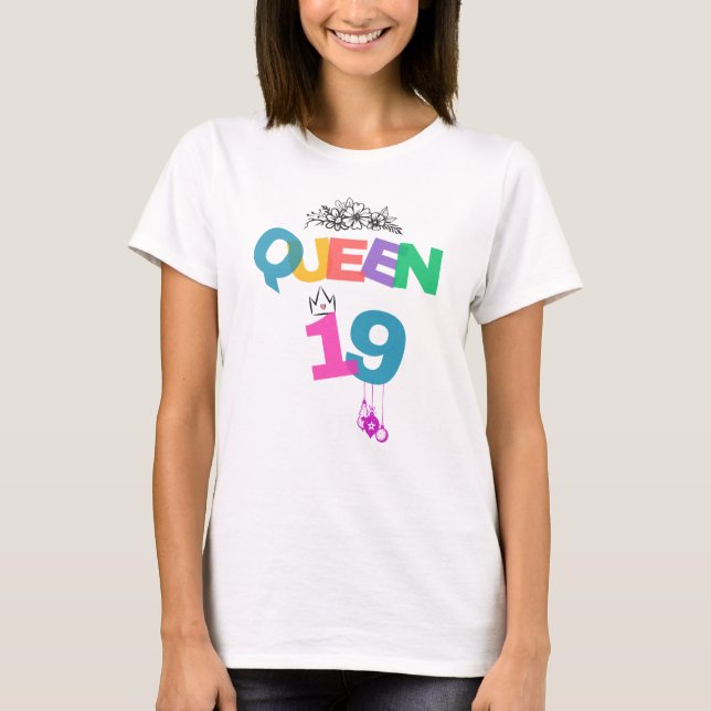 Camisa da Rainha do 19º Aniversário (Frente)
